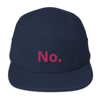 "No." Five Panel Cap