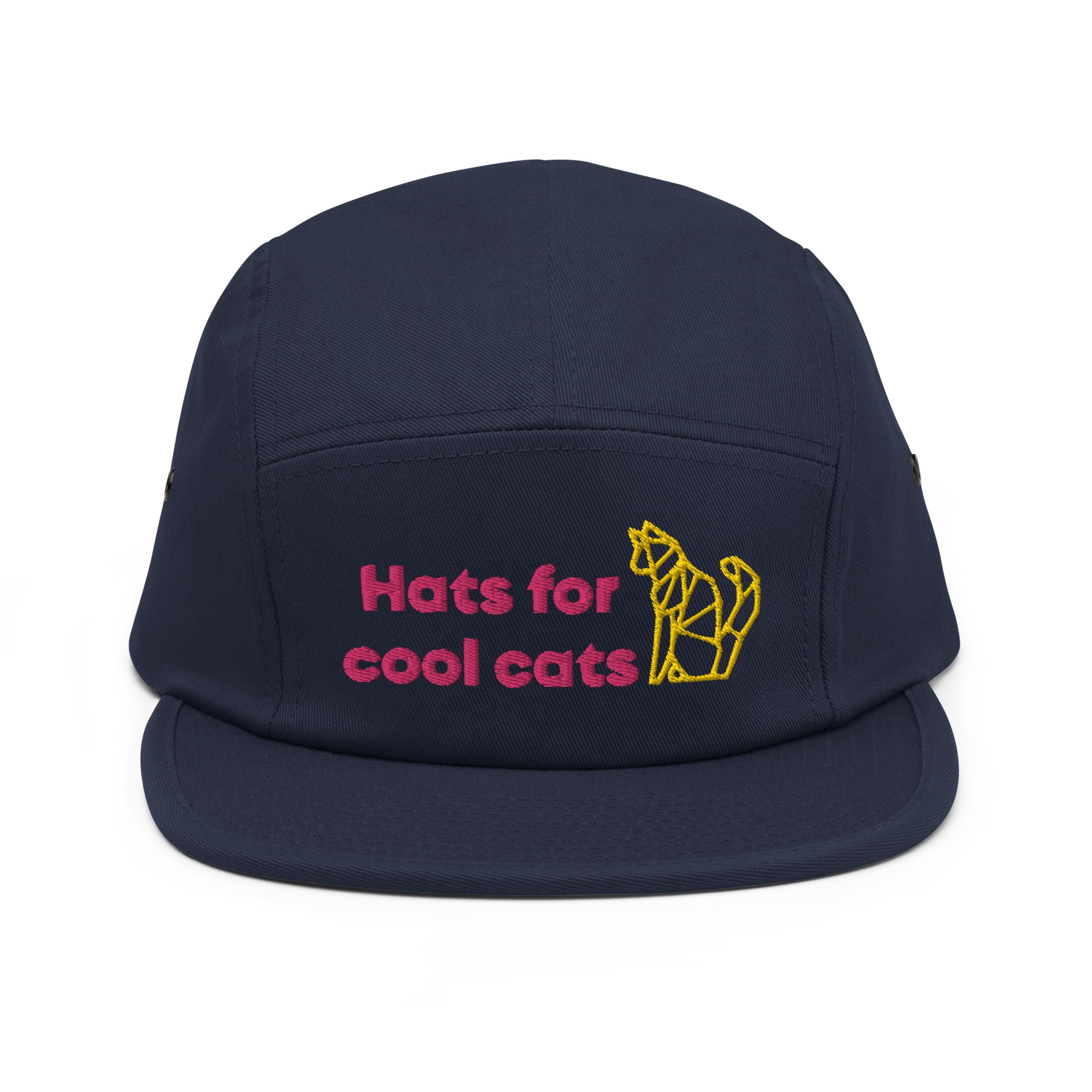 "Hats for cool cats" Five Panel Cap