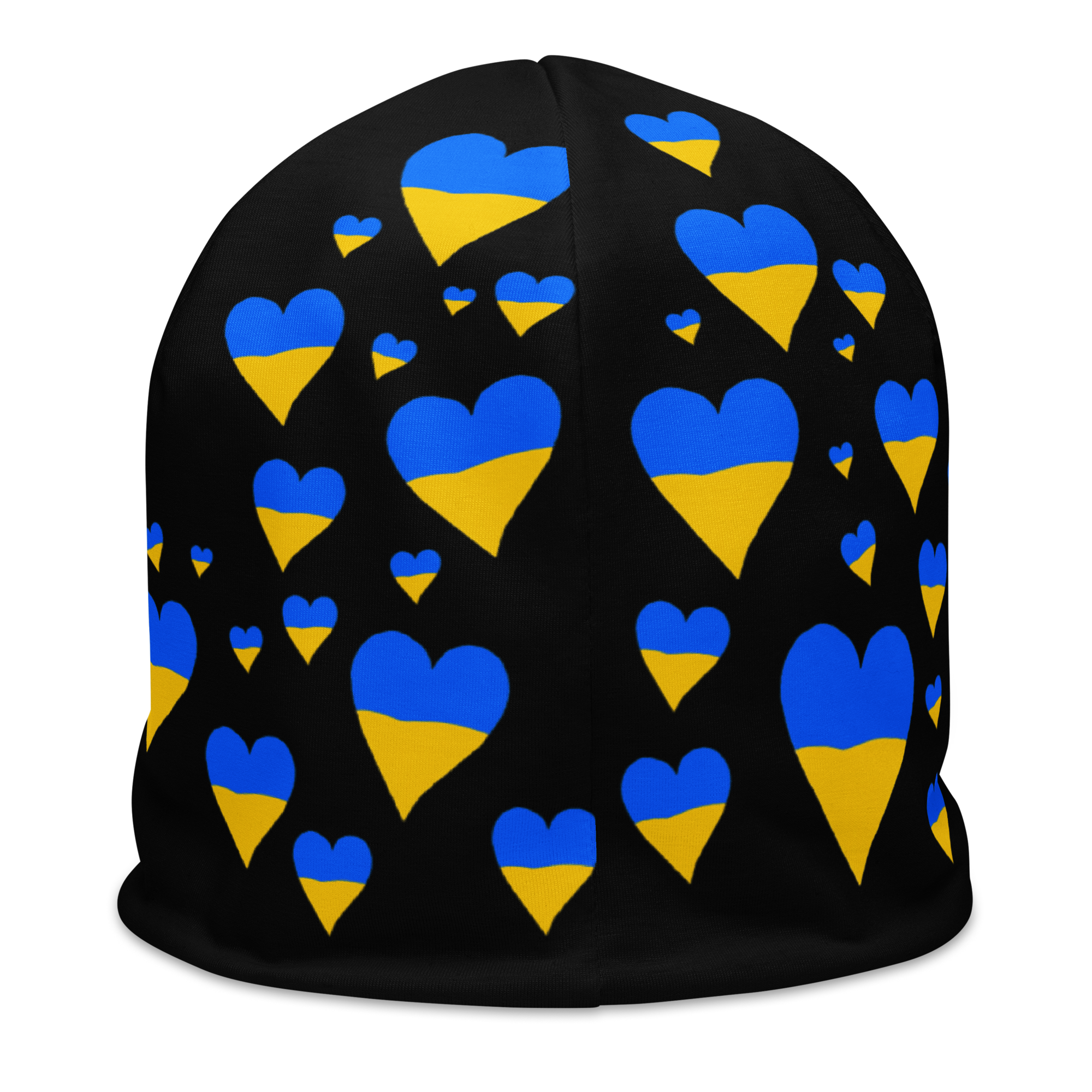 "Hearts of Ukraine" Exclusive Design All-Over Print Beanie - Image 5