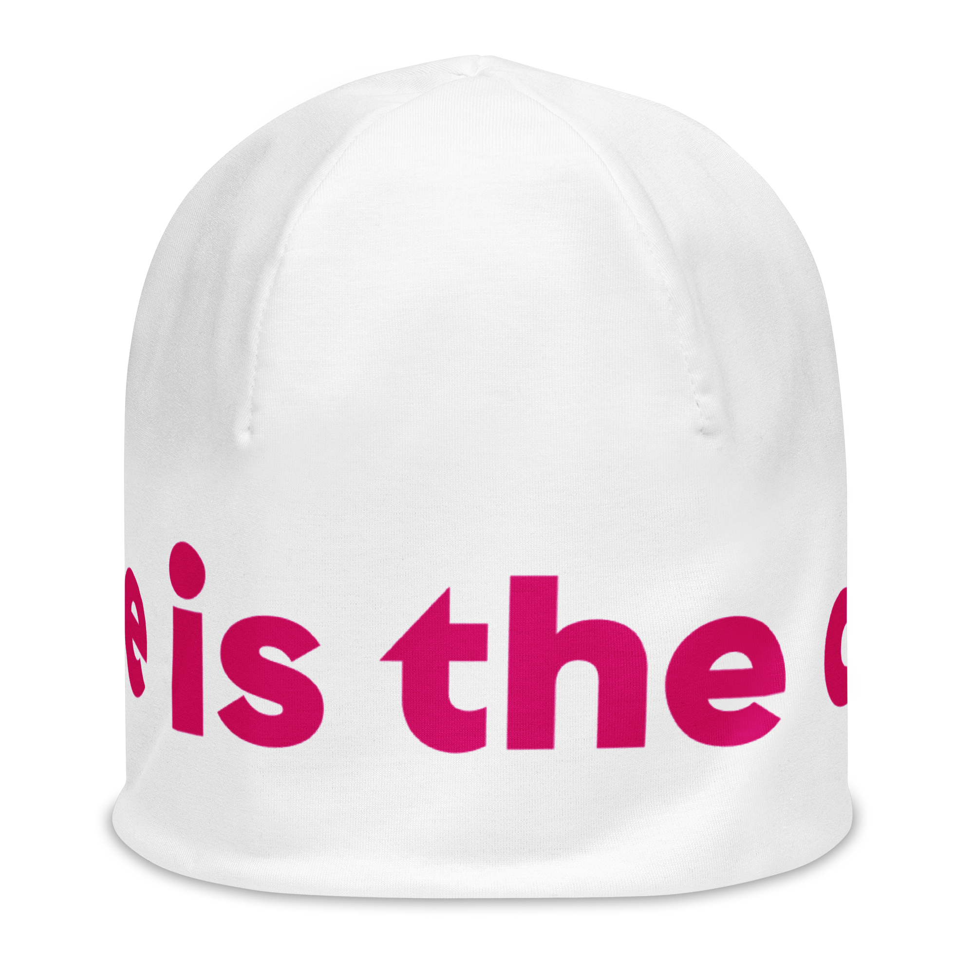 "Love is the drug" All-Over Print Beanie