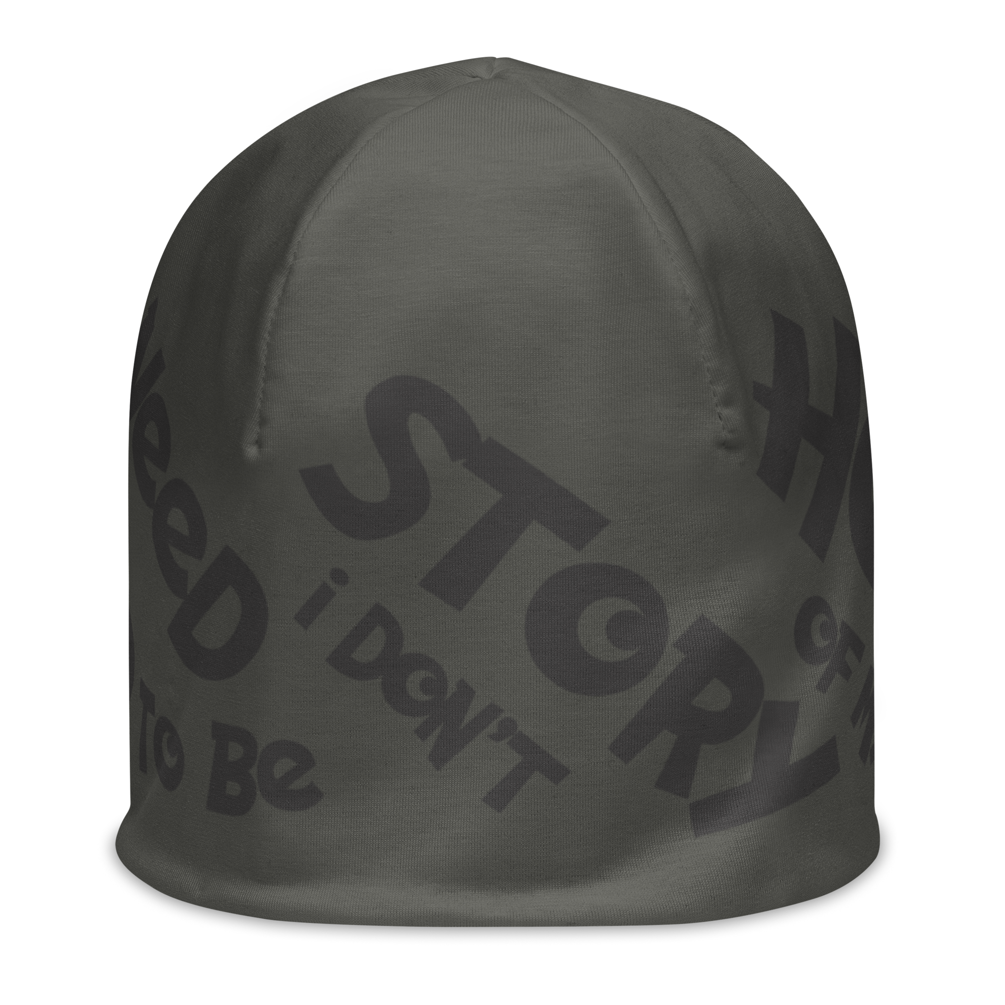 "I am the hero of my story I don't need to be saved: Inspirational Quote All-Over Print Beanie