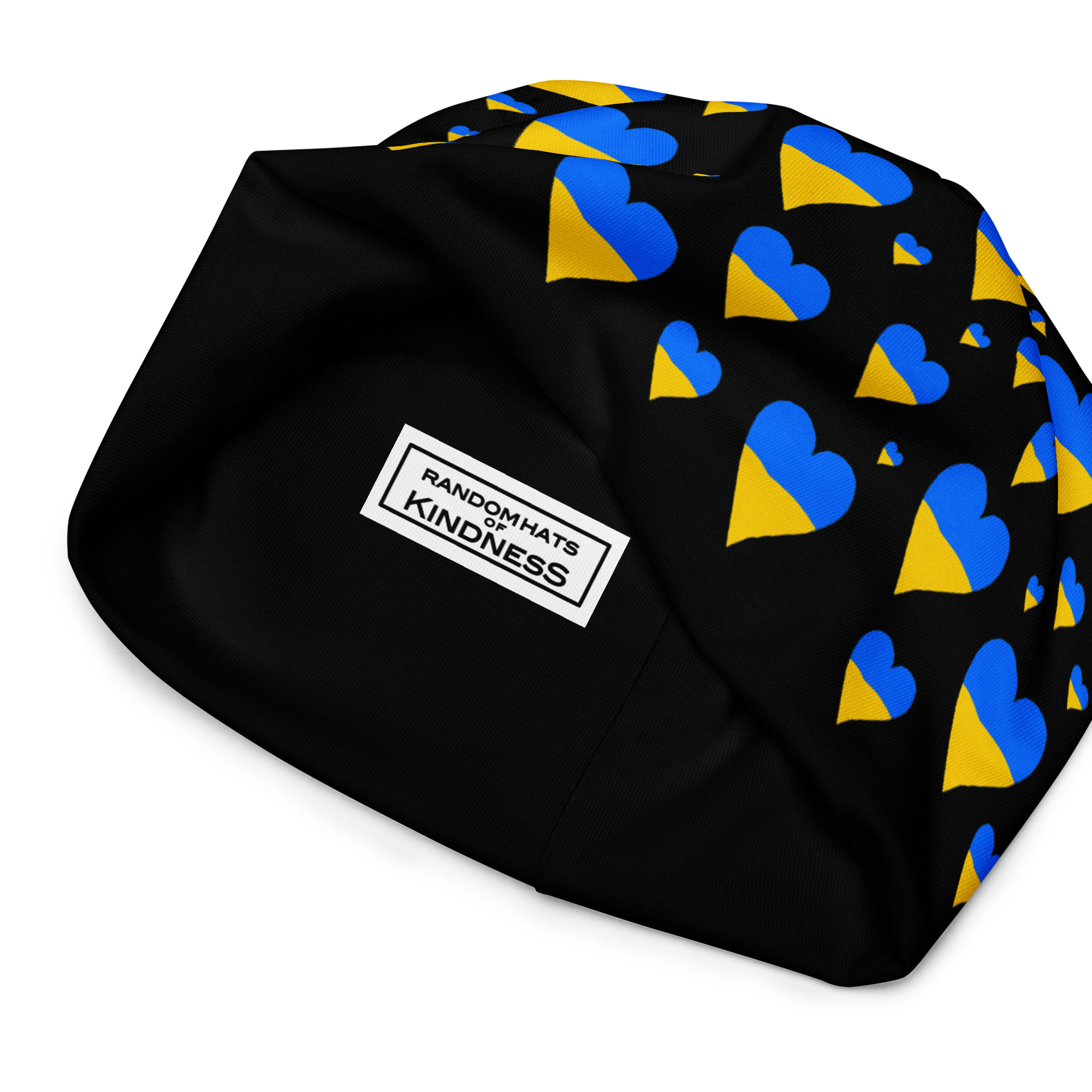 "Hearts of Ukraine" Exclusive Design All-Over Print Beanie - Image 7