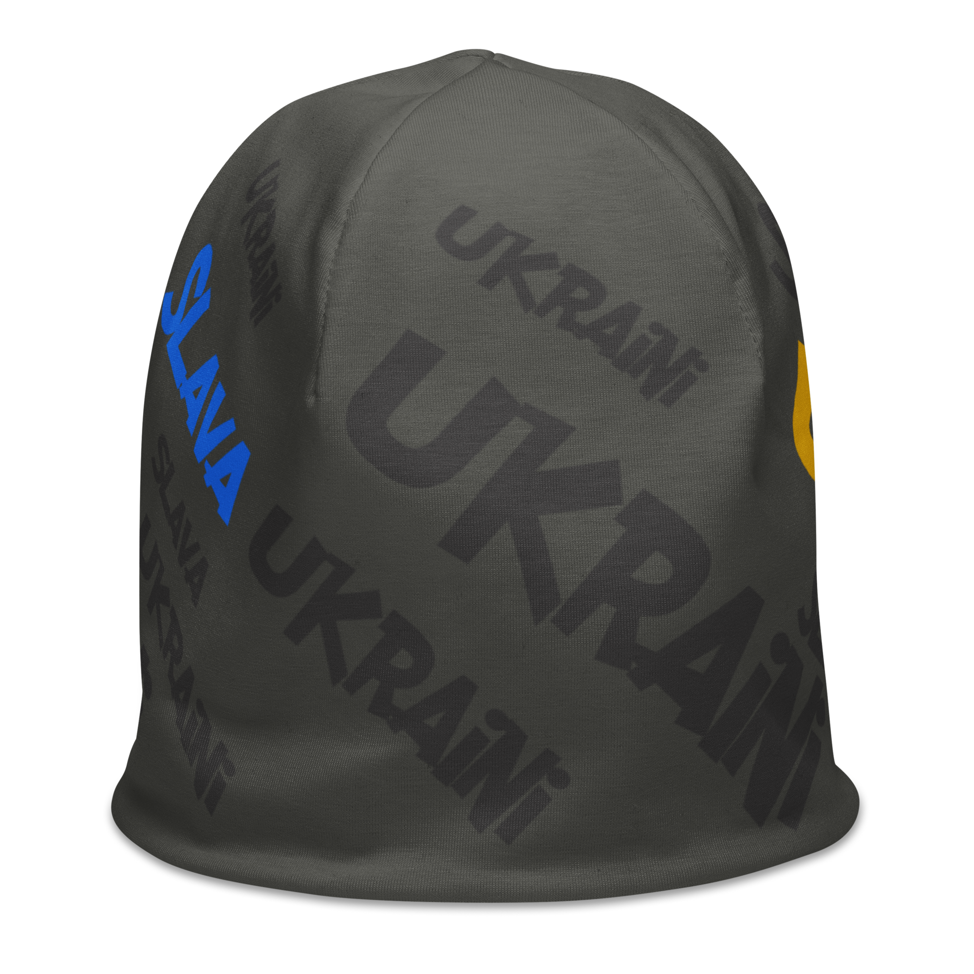 "Slava Ukraini" Glory To Ukraine All-Over Print Beanie - Image 9