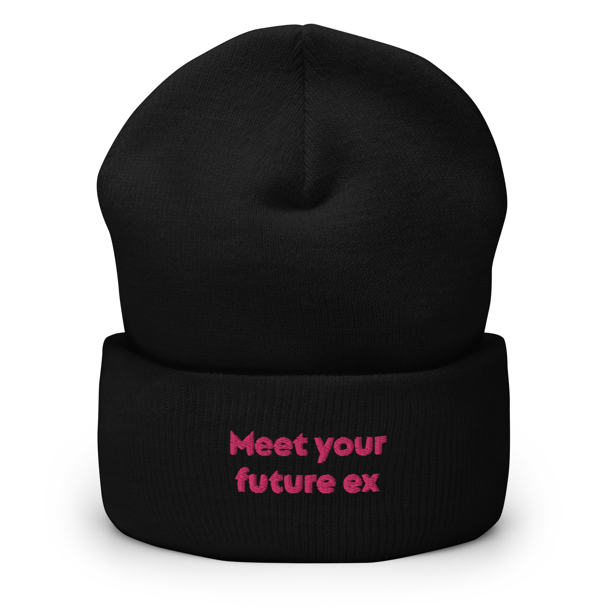 "Meet your future ex" Cuffed Beanie - Image 5