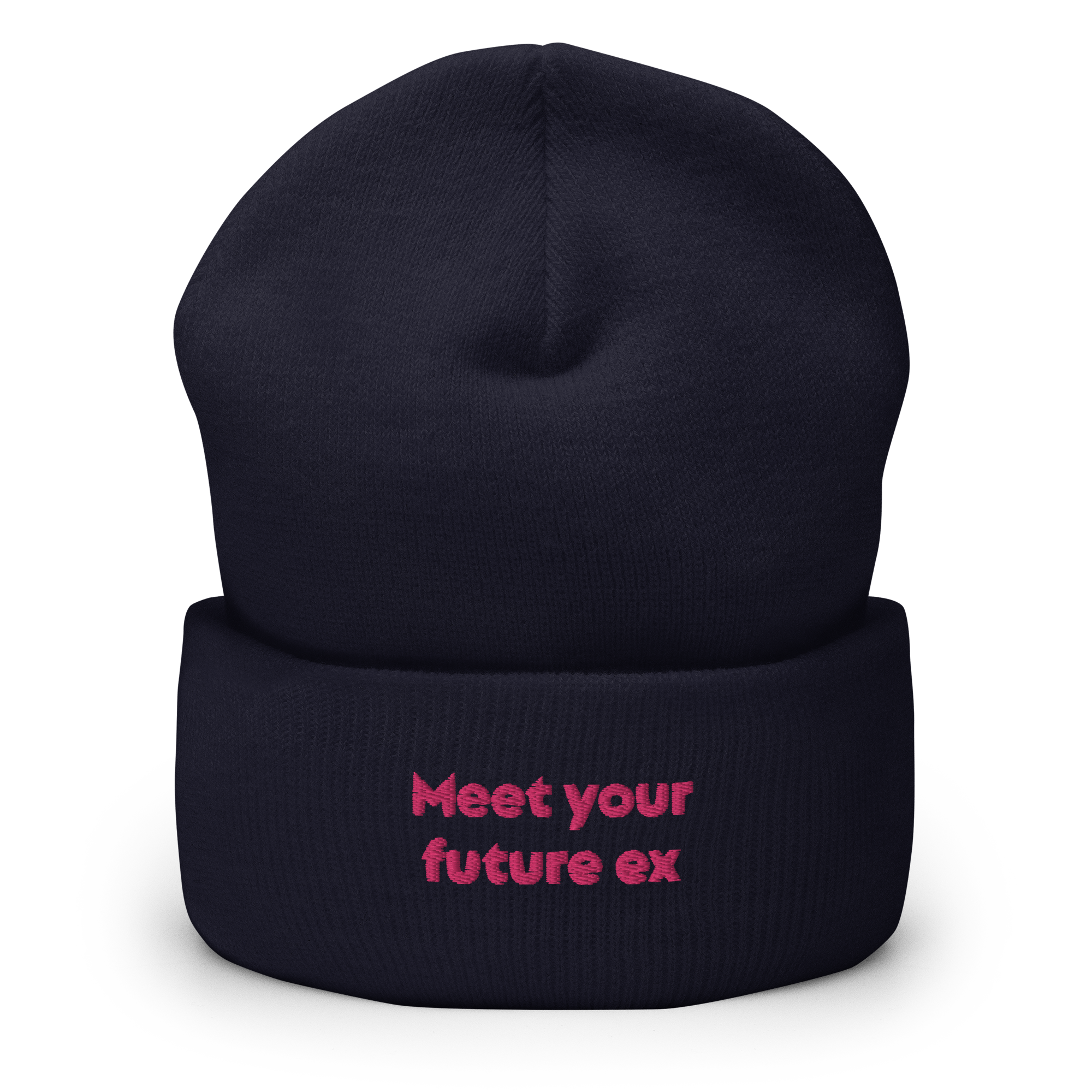"Meet your future ex" Cuffed Beanie - Image 7