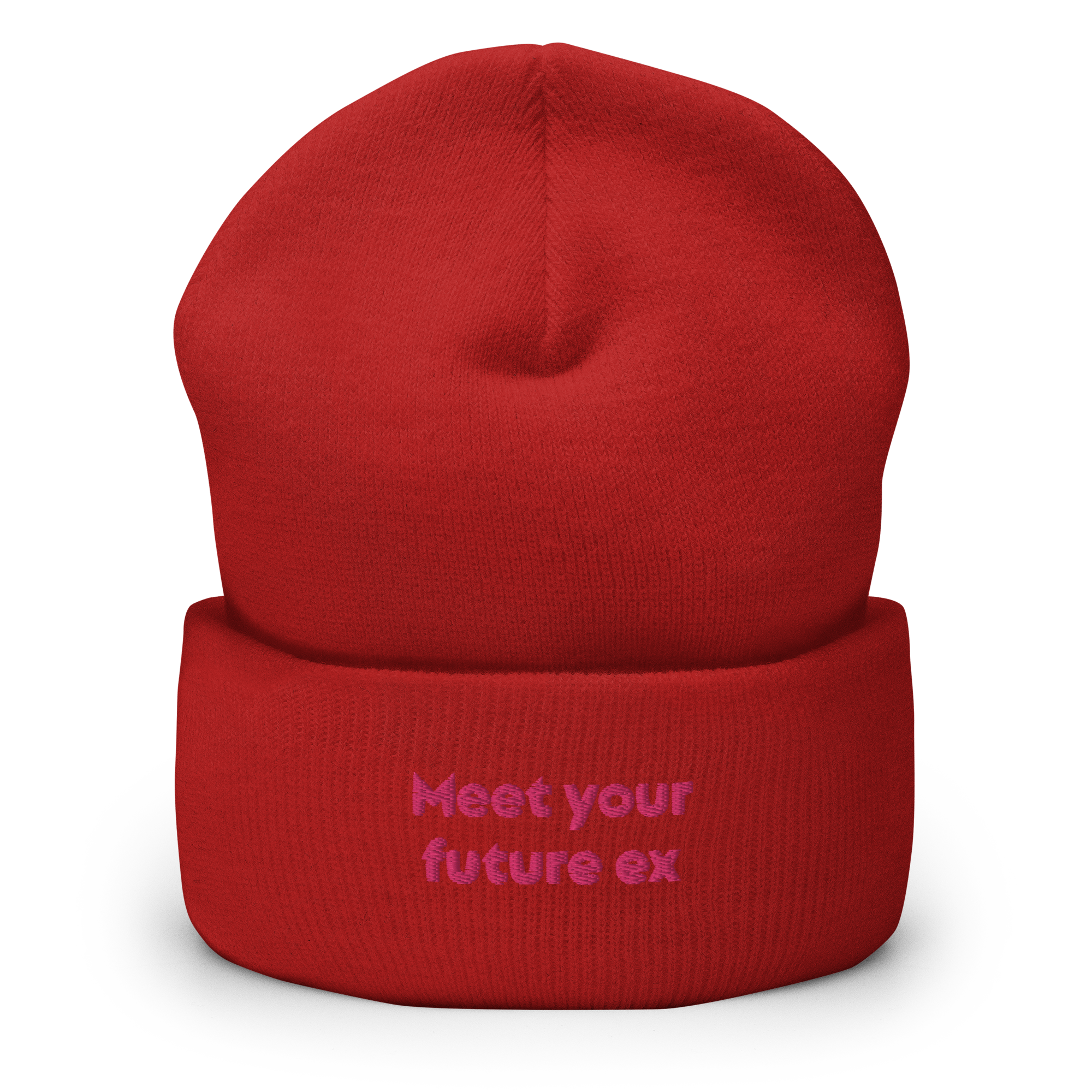 "Meet your future ex" Cuffed Beanie - Image 9
