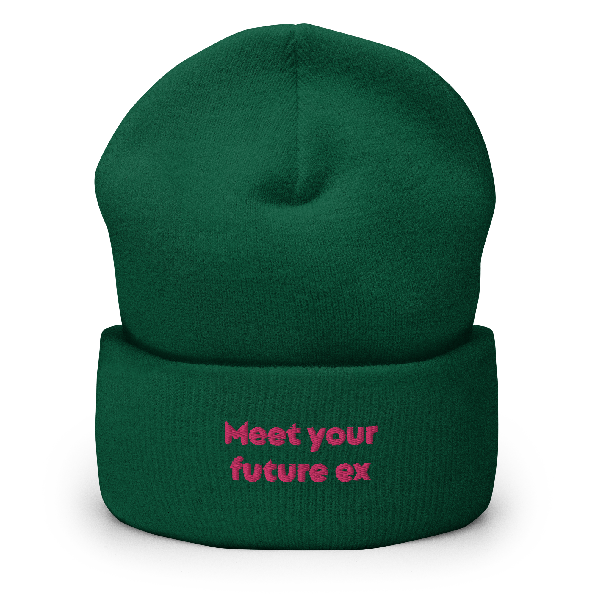 "Meet your future ex" Cuffed Beanie - Image 10