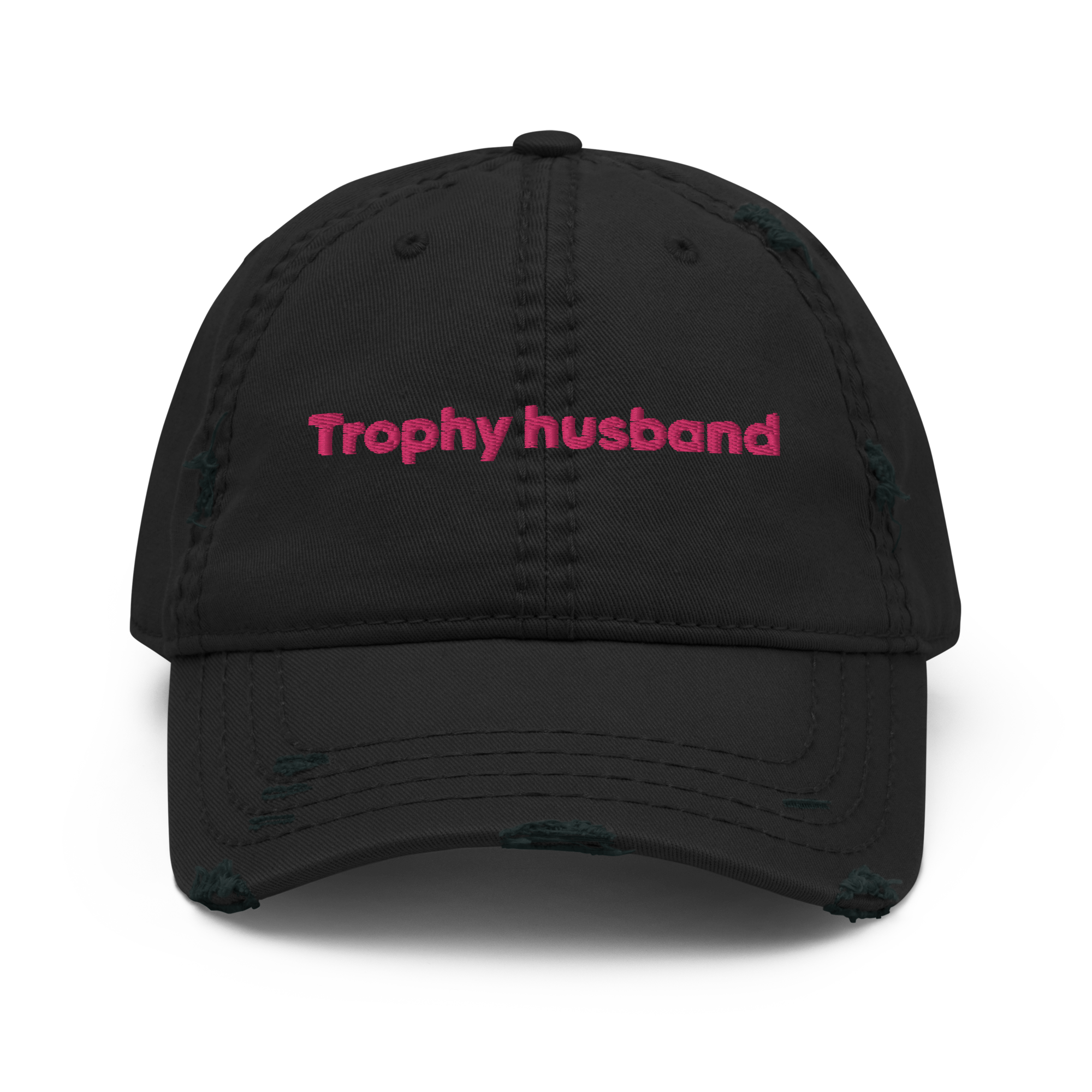 “Trophy husband” Distressed Dad Hat - Image 2