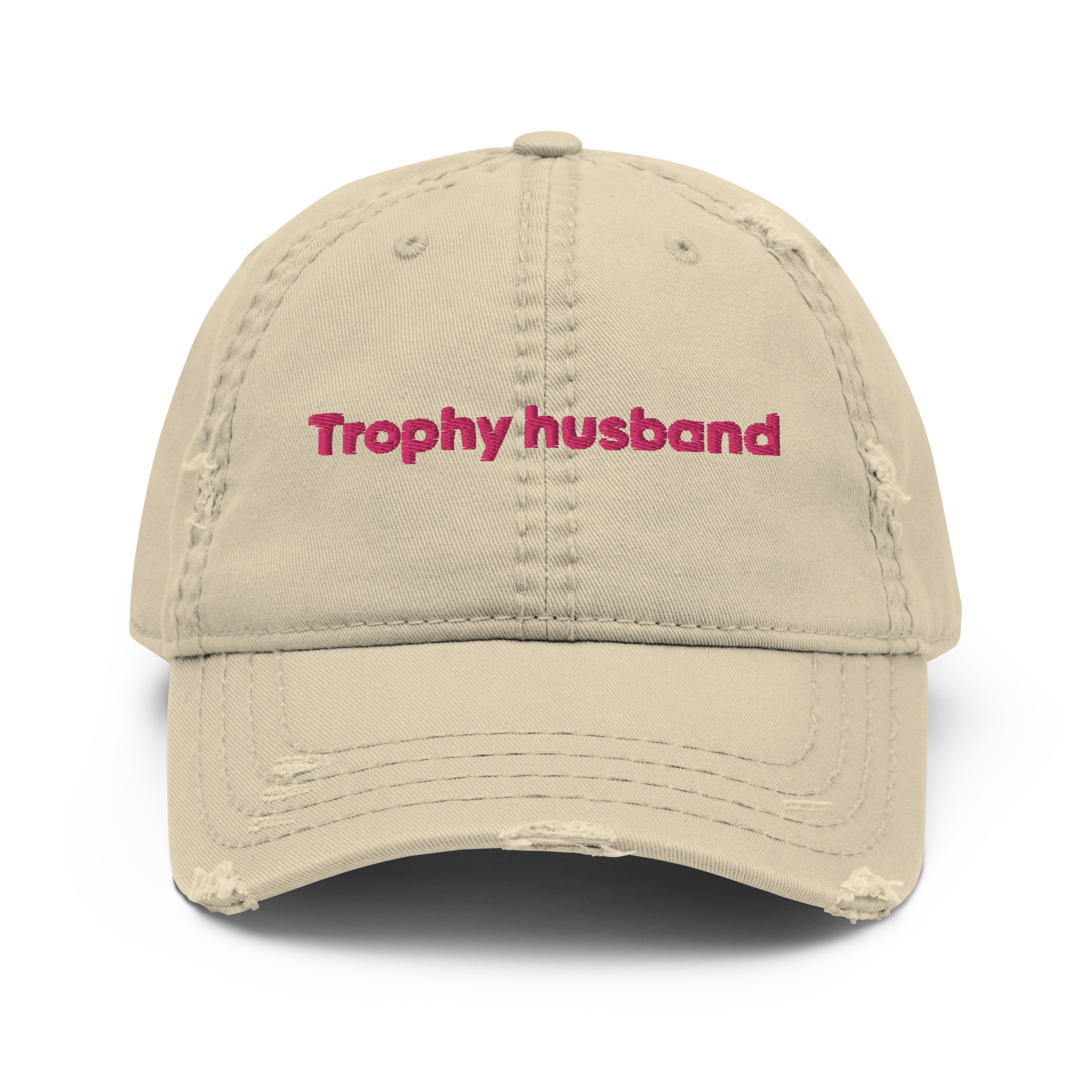 “Trophy husband” Distressed Dad Hat - Image 7