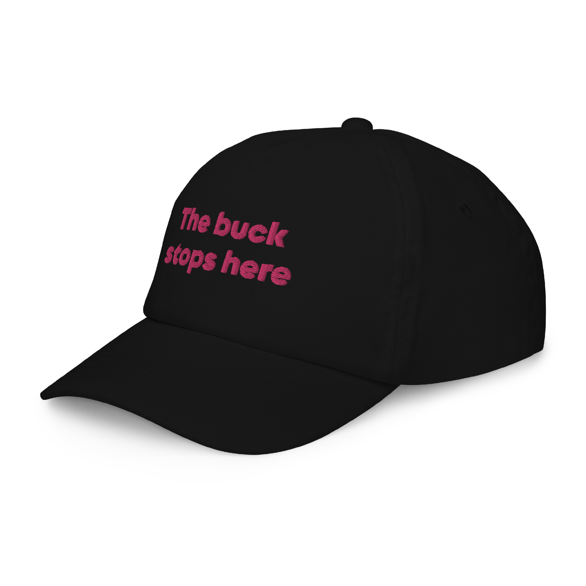 "The buck stops here" Kids Cap - Image 2