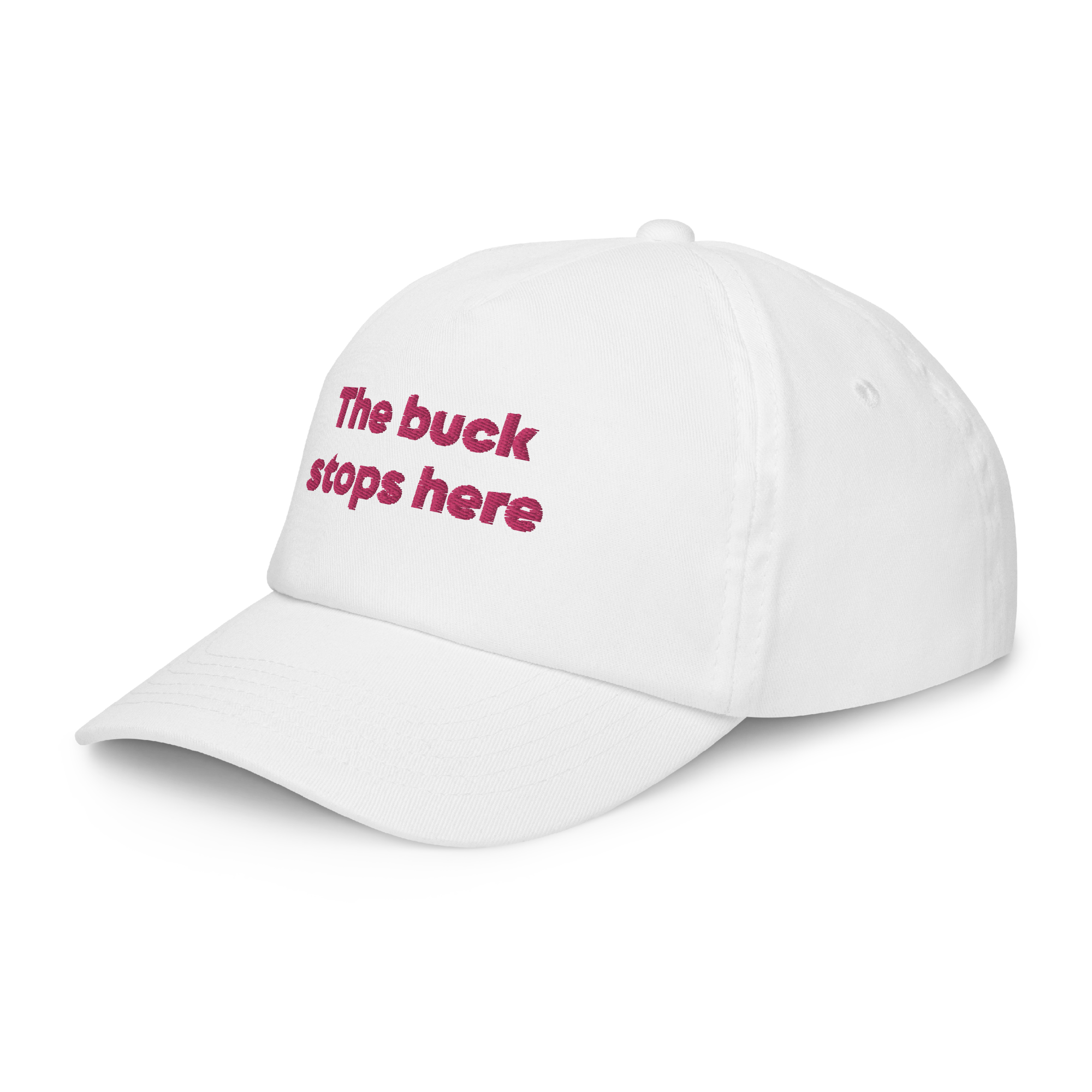 "The buck stops here" Kids Cap - Image 6