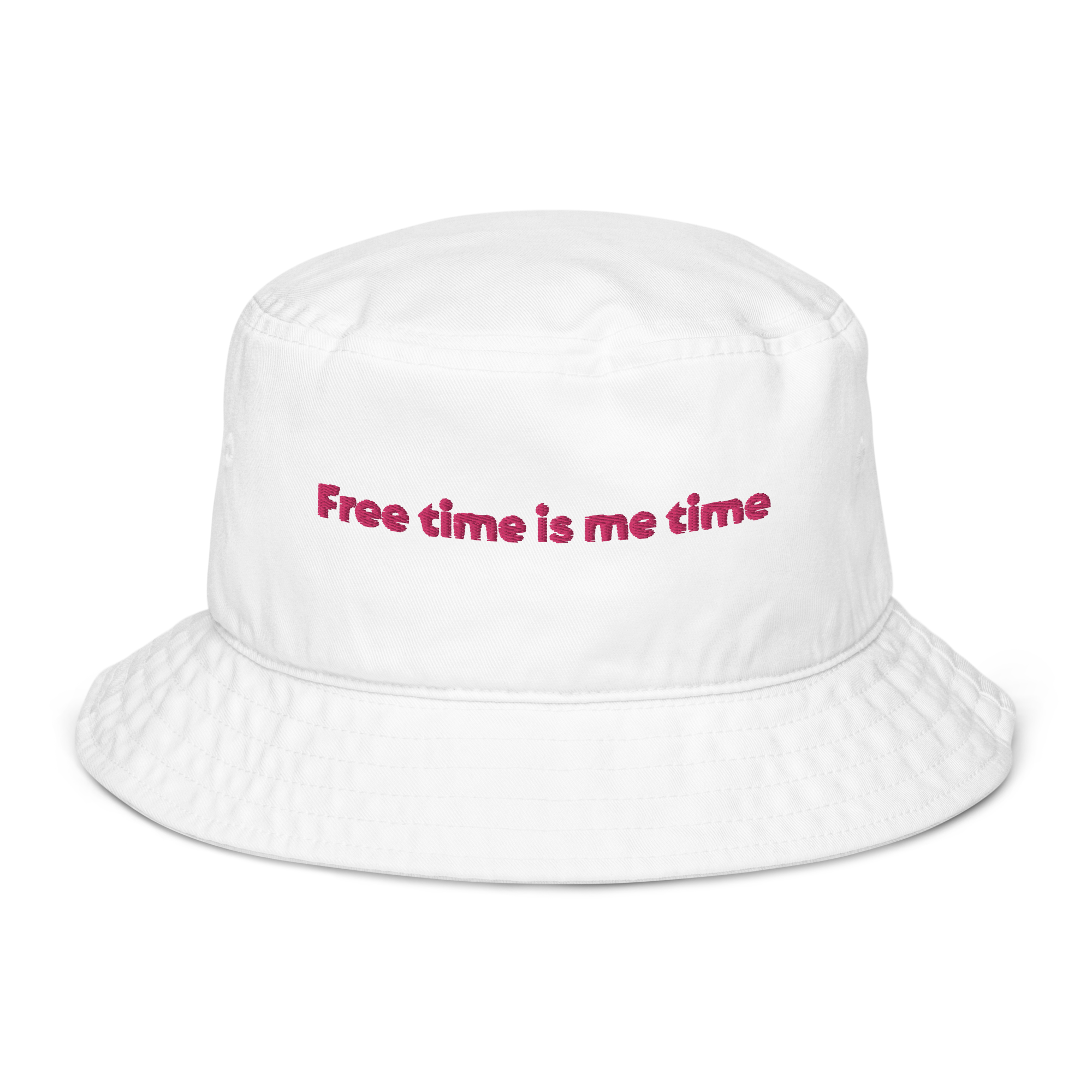 “Free time is me time” Organic Bucket Hat - Image 9