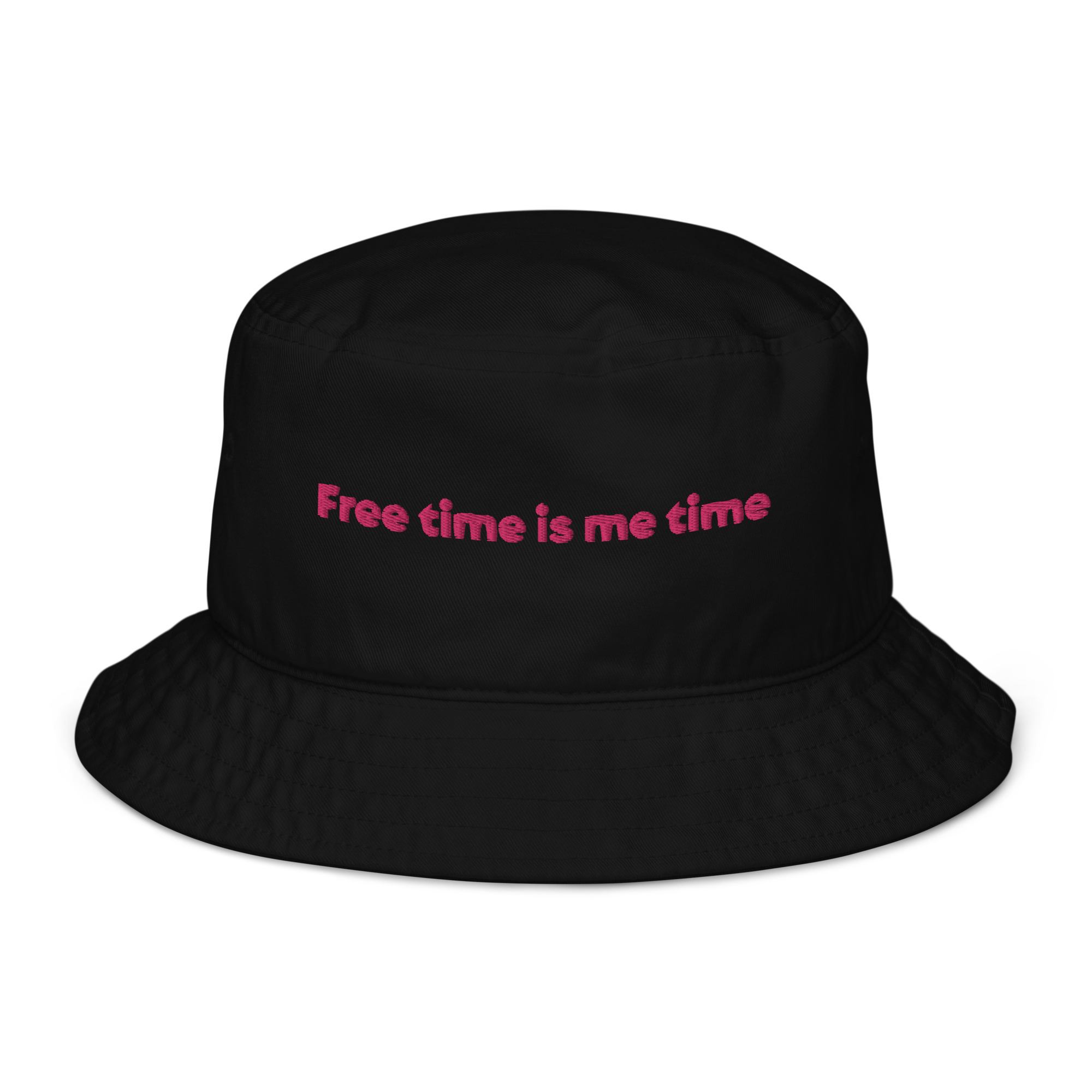 “Free time is me time” Organic Bucket Hat - Image 6