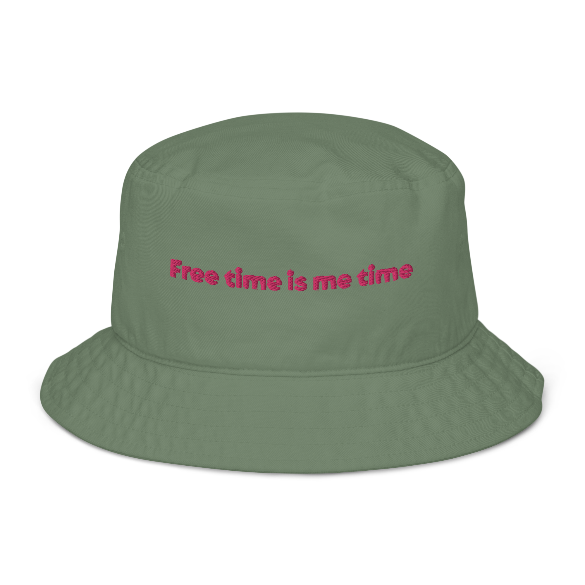 “Free time is me time” Organic Bucket Hat - Image 7