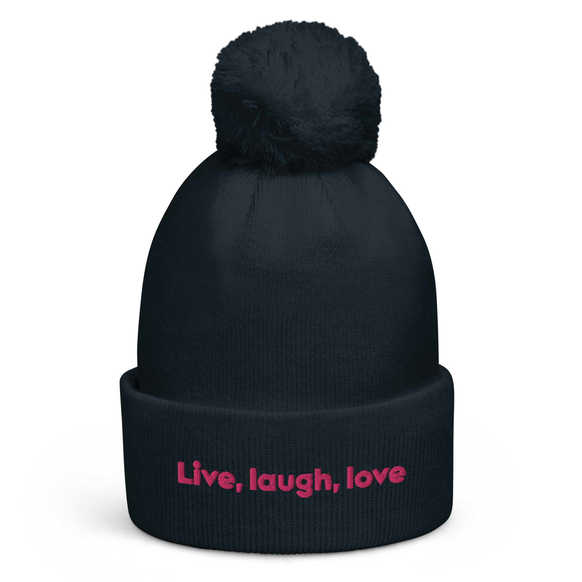 "Live, laugh, love" Pom Pom Beanie - Image 4