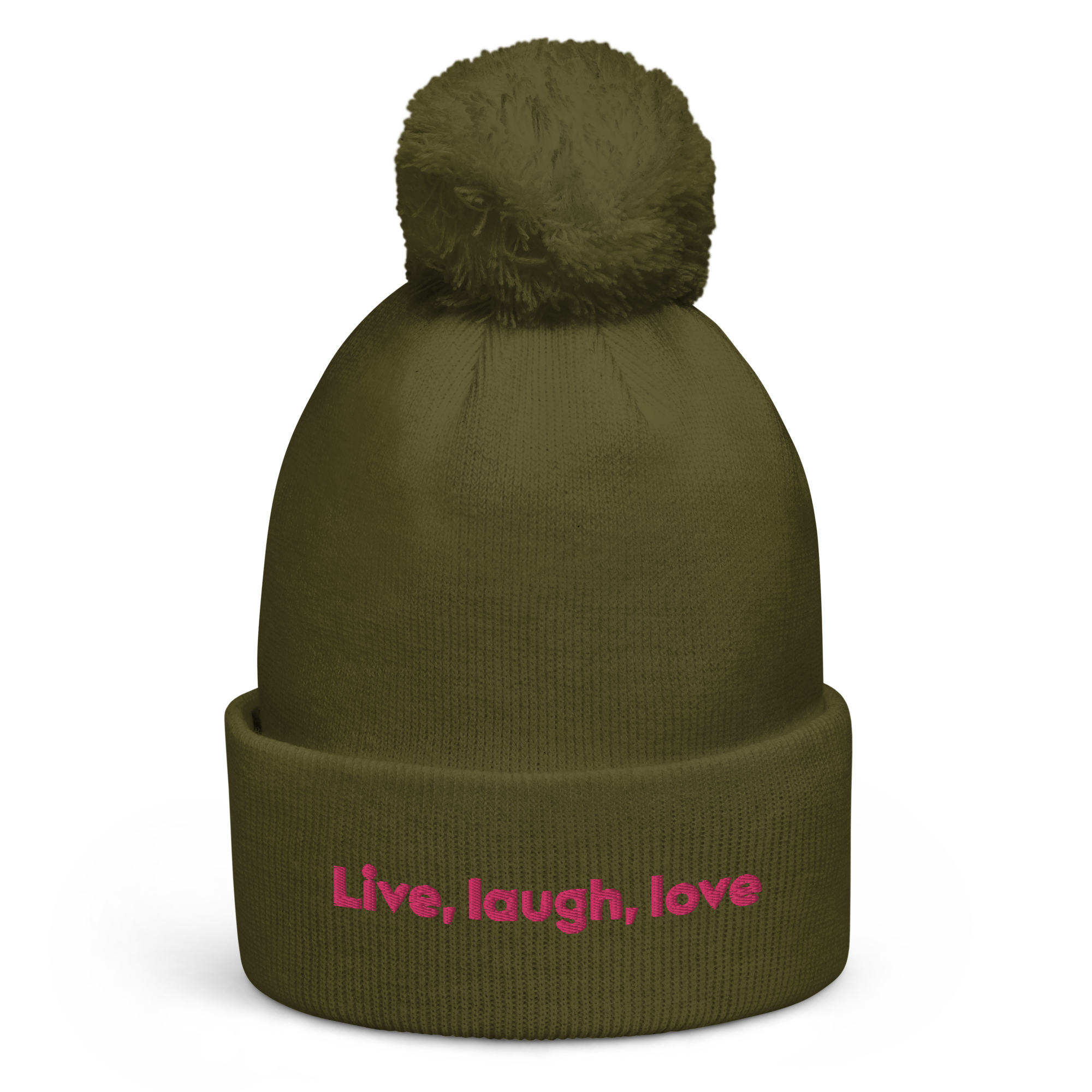 "Live, laugh, love" Pom Pom Beanie - Image 6