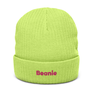 "Beanie" Ribbed Knit Beanie